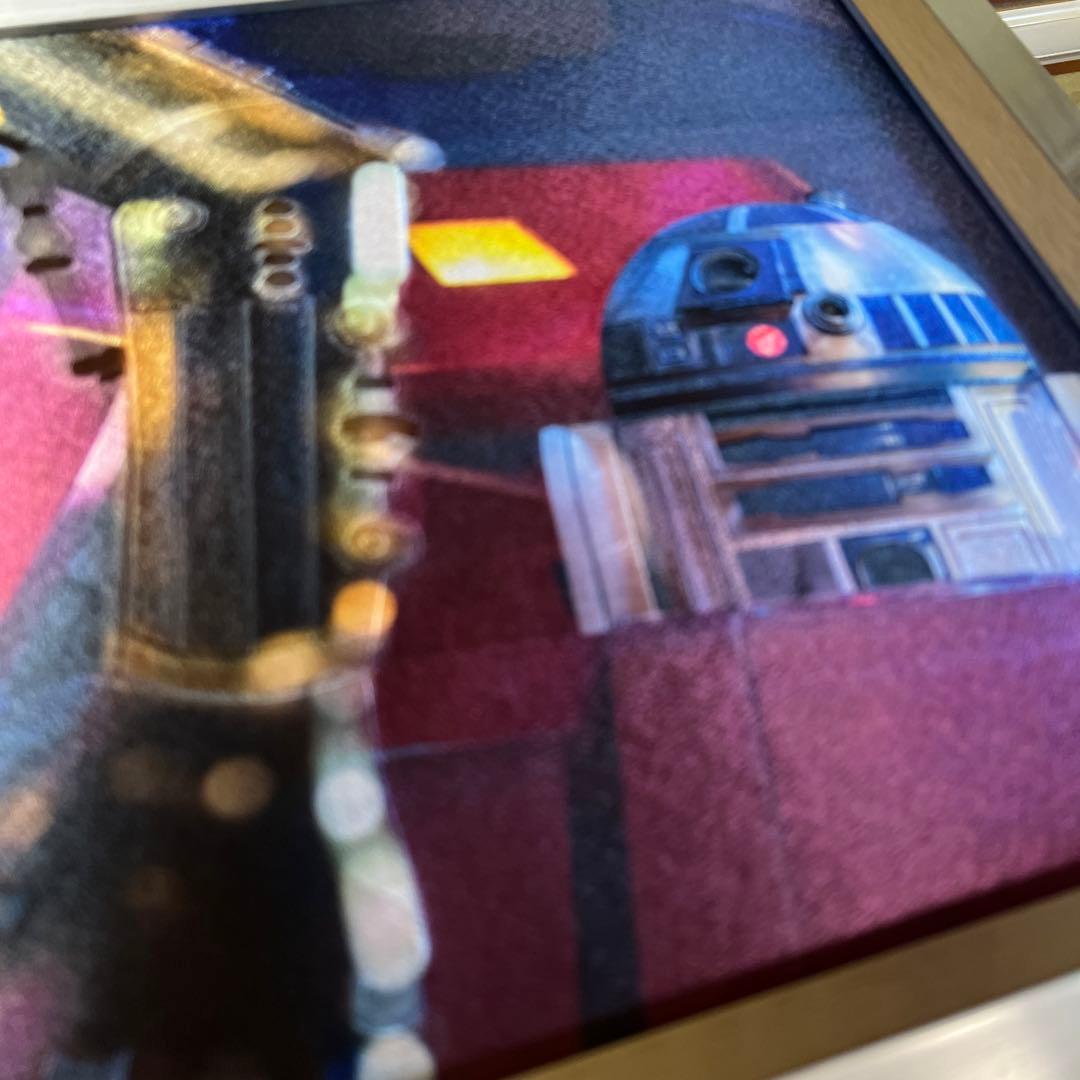 スターウォーズ　絵画　r2d2 ディズニーシー　2017年製　C3PO R2D2