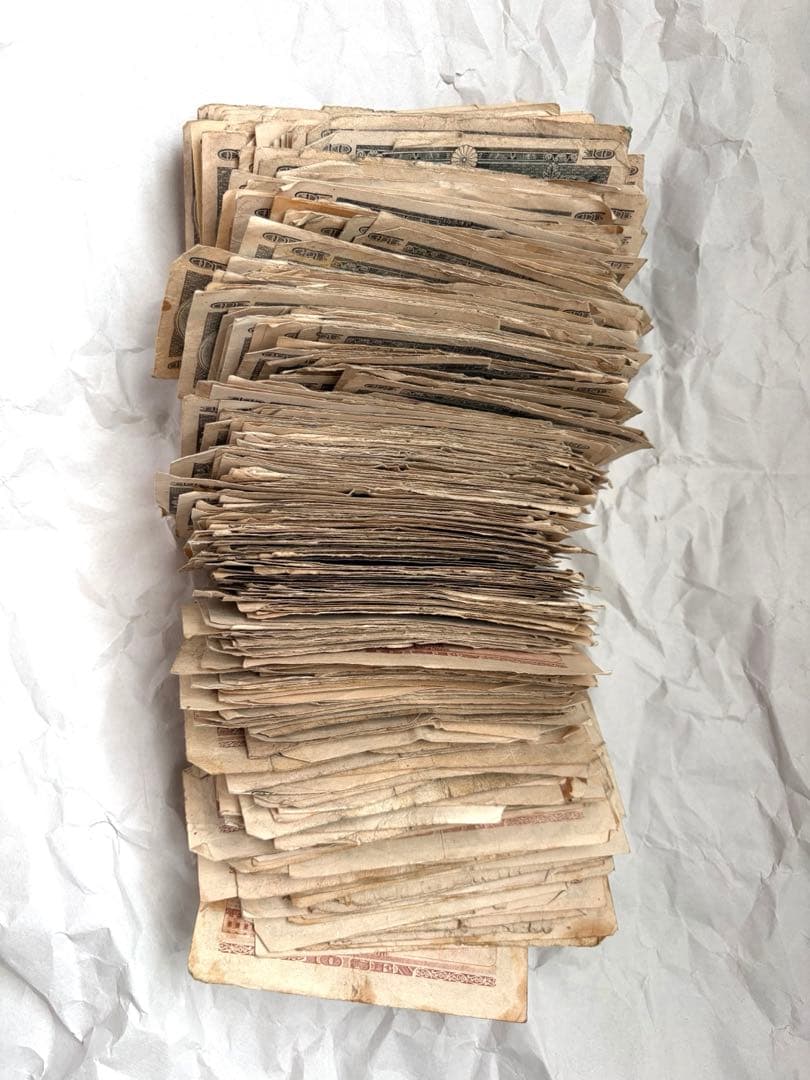 古銭　古札　まとめ　A号10銭 ハト10銭 約600枚