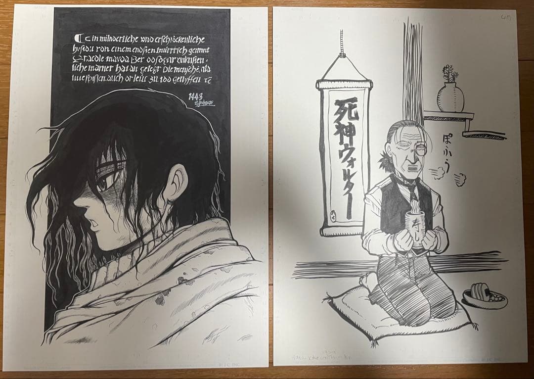 ヘルシング 20周年記念複製原画 王立国教騎士団セット