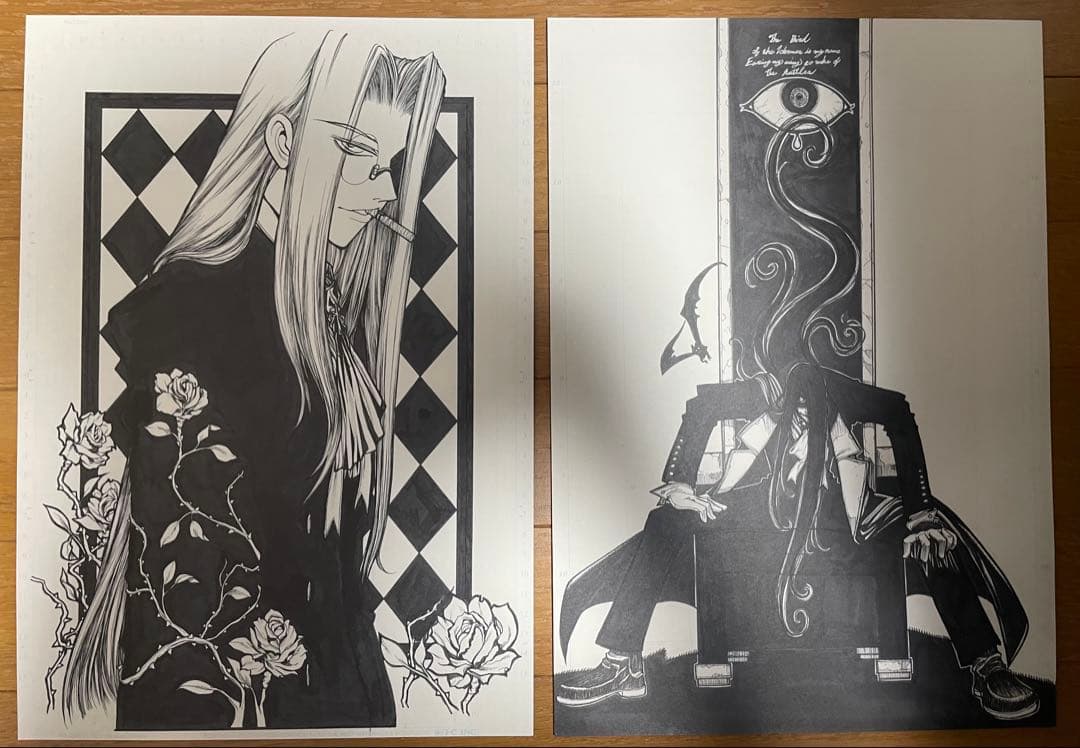 ヘルシング 20周年記念複製原画 王立国教騎士団セット