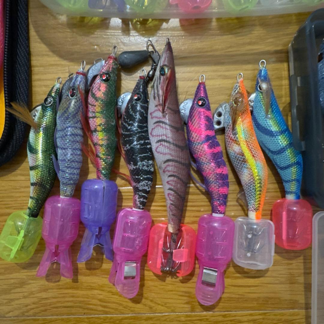 エギ・餌木 セット 多数 収納ケース付き 61本 まとめ