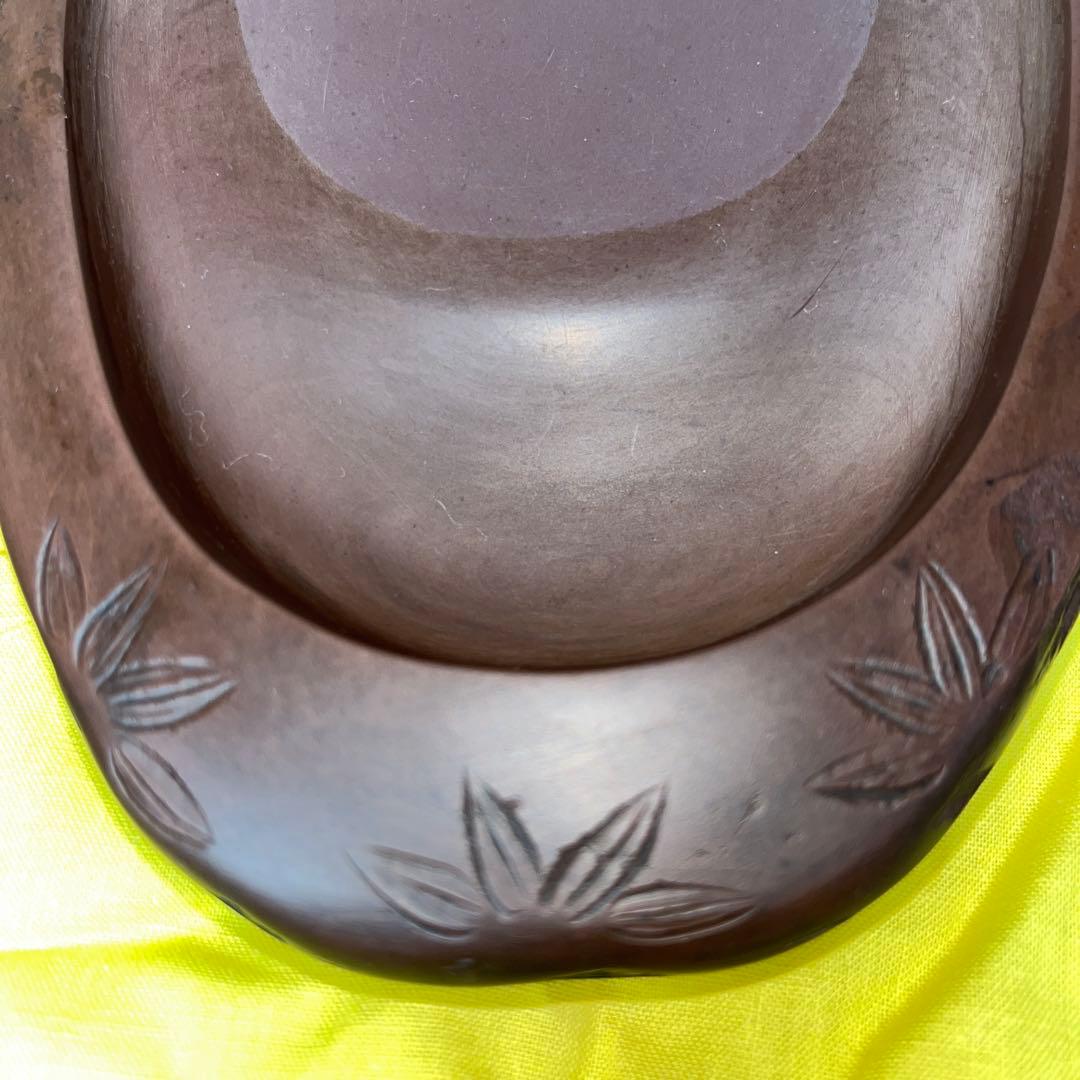 ⭕️希少　宮崎県　紅渓石硯　自然硯　二代目　羊堂　相馬羊堂