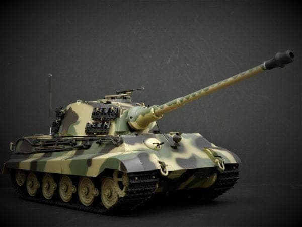 技術基準適合証明済 ヘンロン 1/16 キングタイガー ヘンシェル砲塔