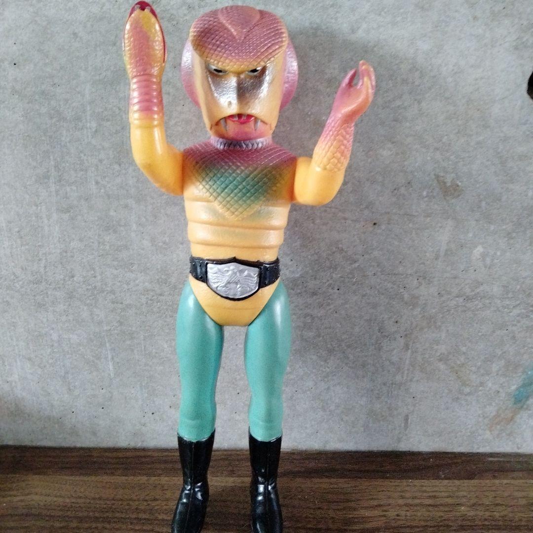 当時物昭和レトロ仮面ライダーコブラ男ビッグサイズソフビ