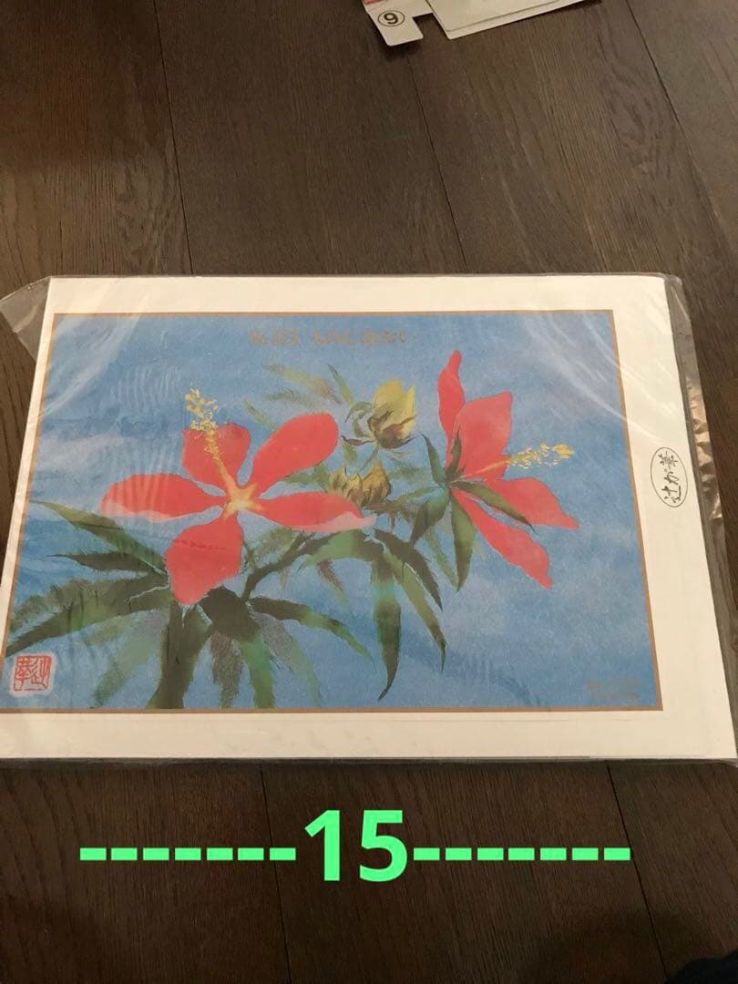 しらたま　自分で作る和紙ちぎり絵　花5枚セット