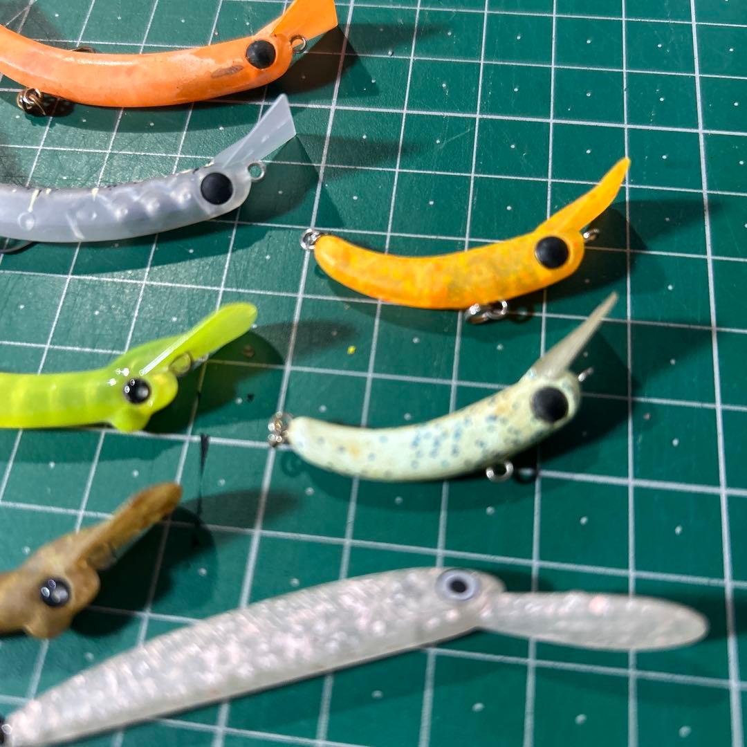 さかさにょろ バックストローク7個セットエリアトラウトフィッシングルアー