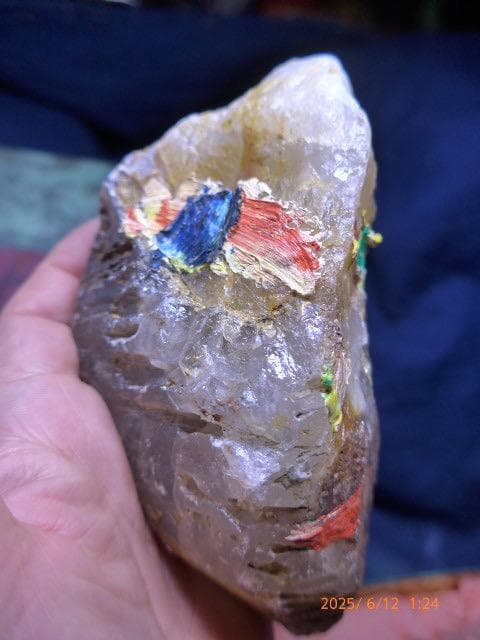 奇才　里見勝蔵の代表作の一つ「石の顔」2体です。油彩によるもので真作です