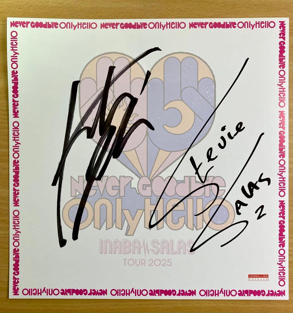 INABA/SALAS サイン色紙 限定 稲葉浩志 サラス イナサラ B’z