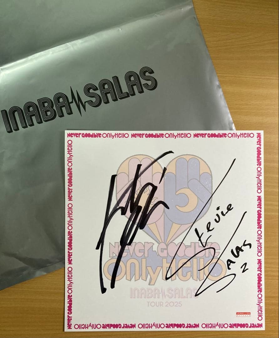INABA/SALAS サイン色紙 限定 稲葉浩志 サラス イナサラ B’z