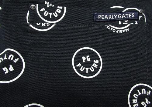 新品 パーリーゲイツ ゴルフ　ニコちゃん総柄パンツ/6(84-88)/ネイビー