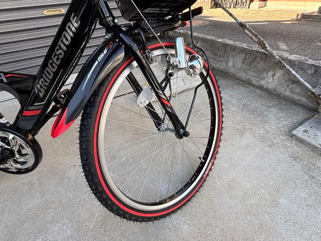 はる　BRIDGESTONE 子供用自転車 24インチ　ブラック／レッド