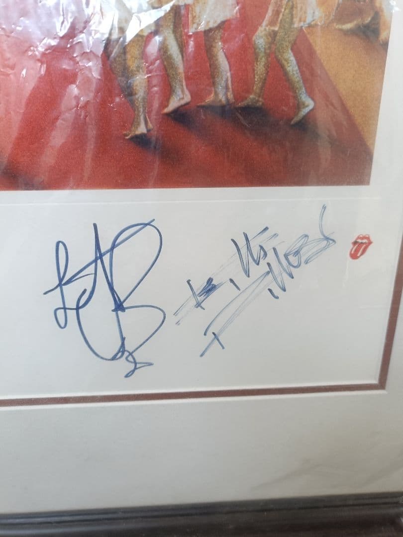 ローリングストーンズ　リトグラフ 直筆サイン付き 23/90