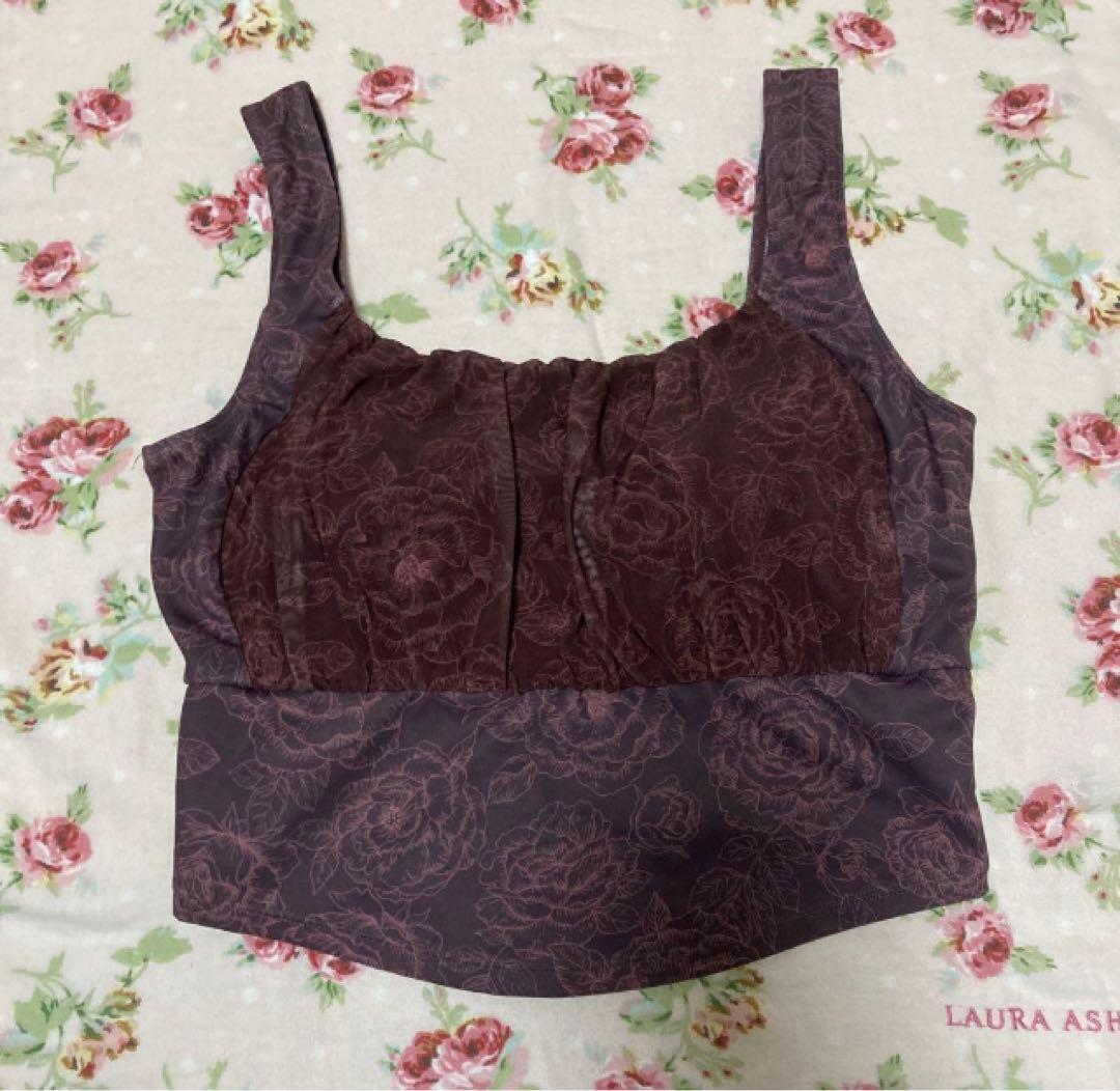 スカーラ sukala フラワートップス＆レギンス セットアップ L/M