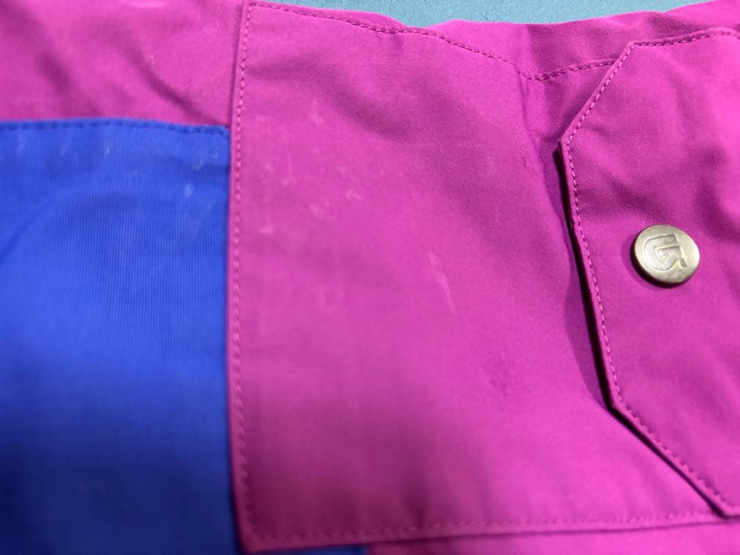 バートン　100 110スノーボードウェア　子供　キッズ BURTON ビブ　紫