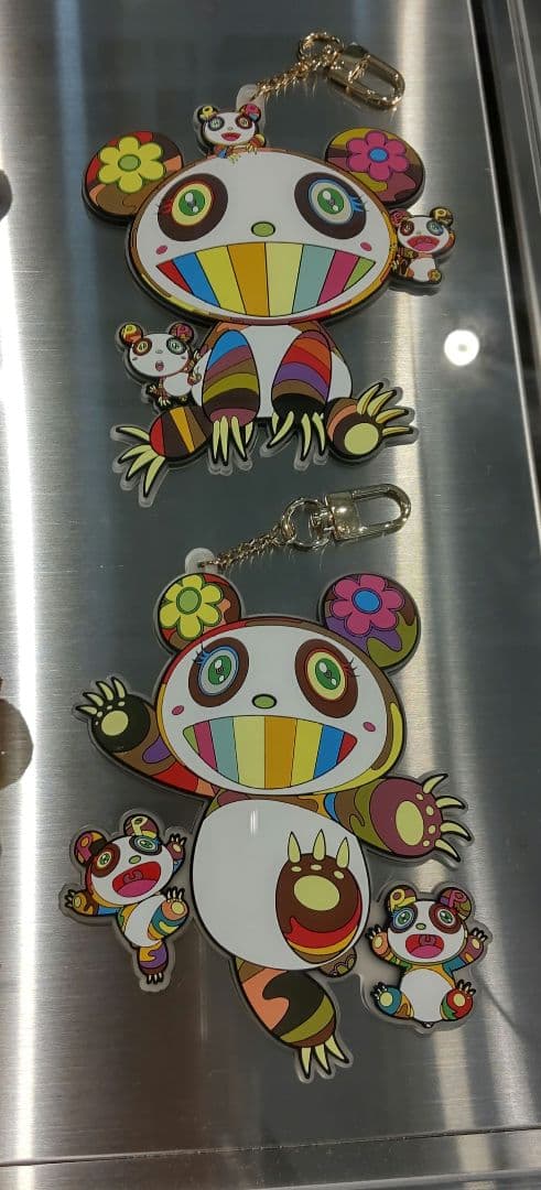 ★２種セット★　村上隆　パンダ　ラバーキーリング　カイカイキキ