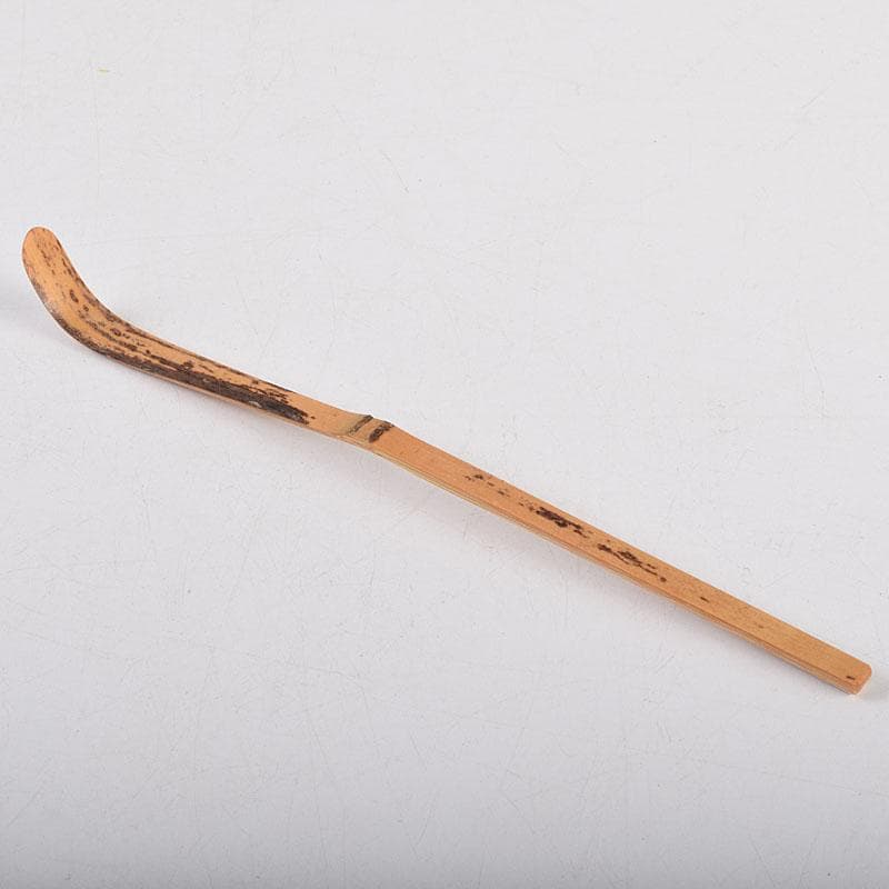 茶道具　影林宗篤作　茶杓　銘つくし　前大徳　佐藤朴堂書付　共筒共箱　C　8914