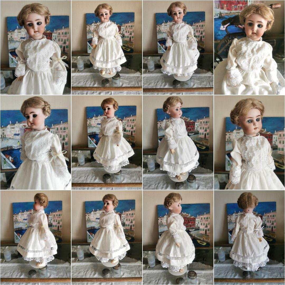 アンティークビスクドール シモン＆ハルビック 動く12関節 編込髪美しい人形