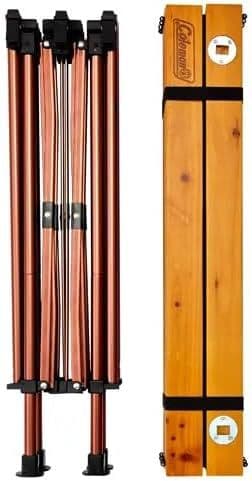 Coleman ナチュラルウッドロールテーブル