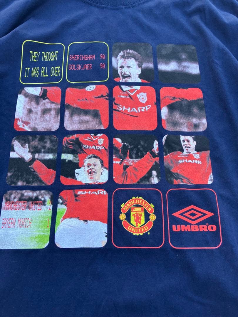 アンブロxマンチェスターユナイテッド ビンテージTシャツ umbro L