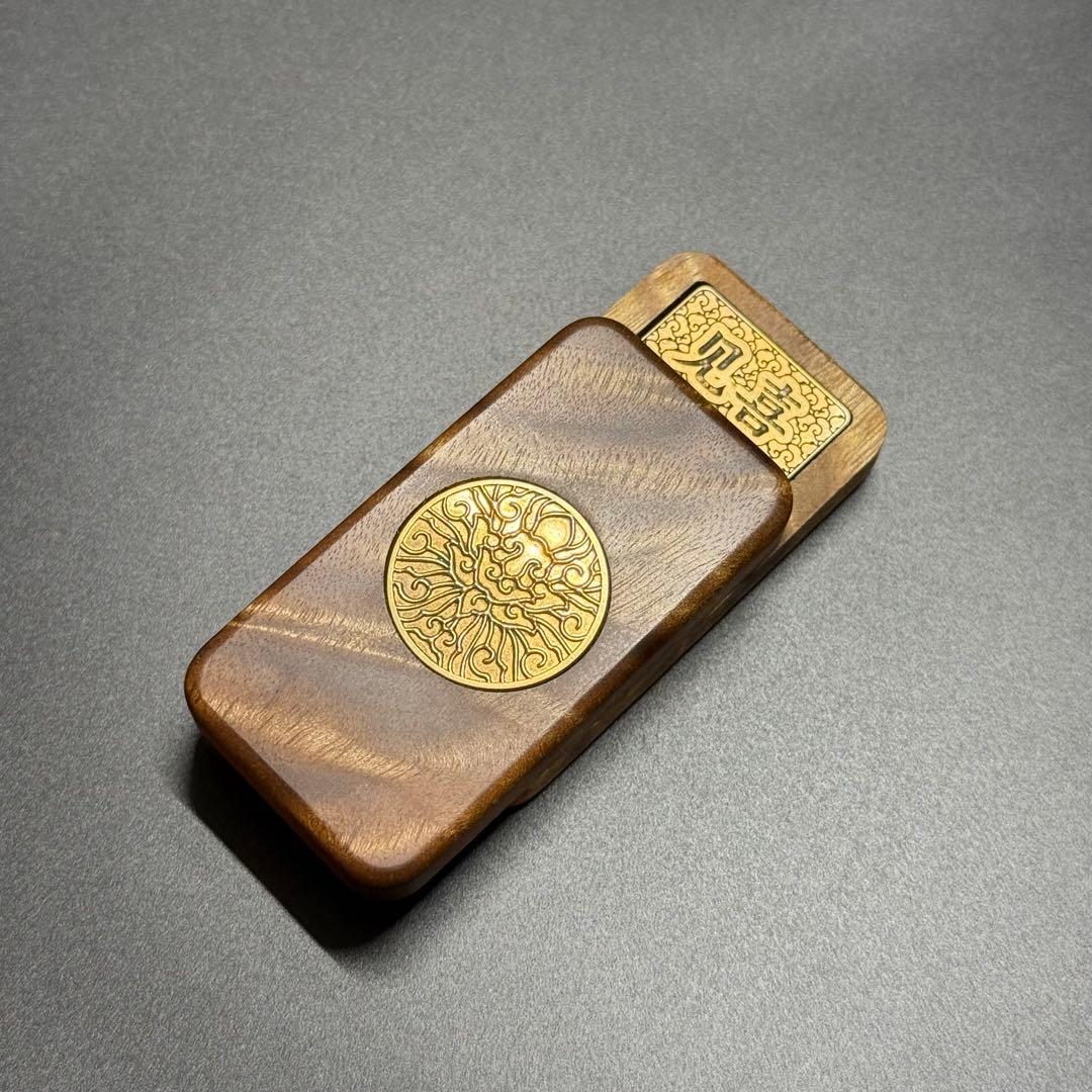 「正規品」金木EDC フィジェットトイ　スライダー　金糸楠の木製　絶版　限定