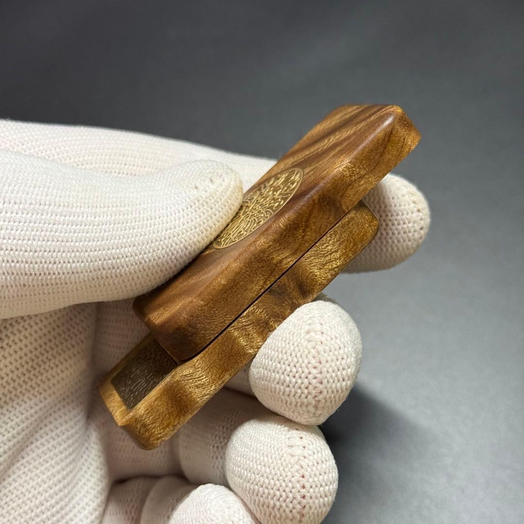 「正規品」金木EDC フィジェットトイ　スライダー　金糸楠の木製　絶版　限定