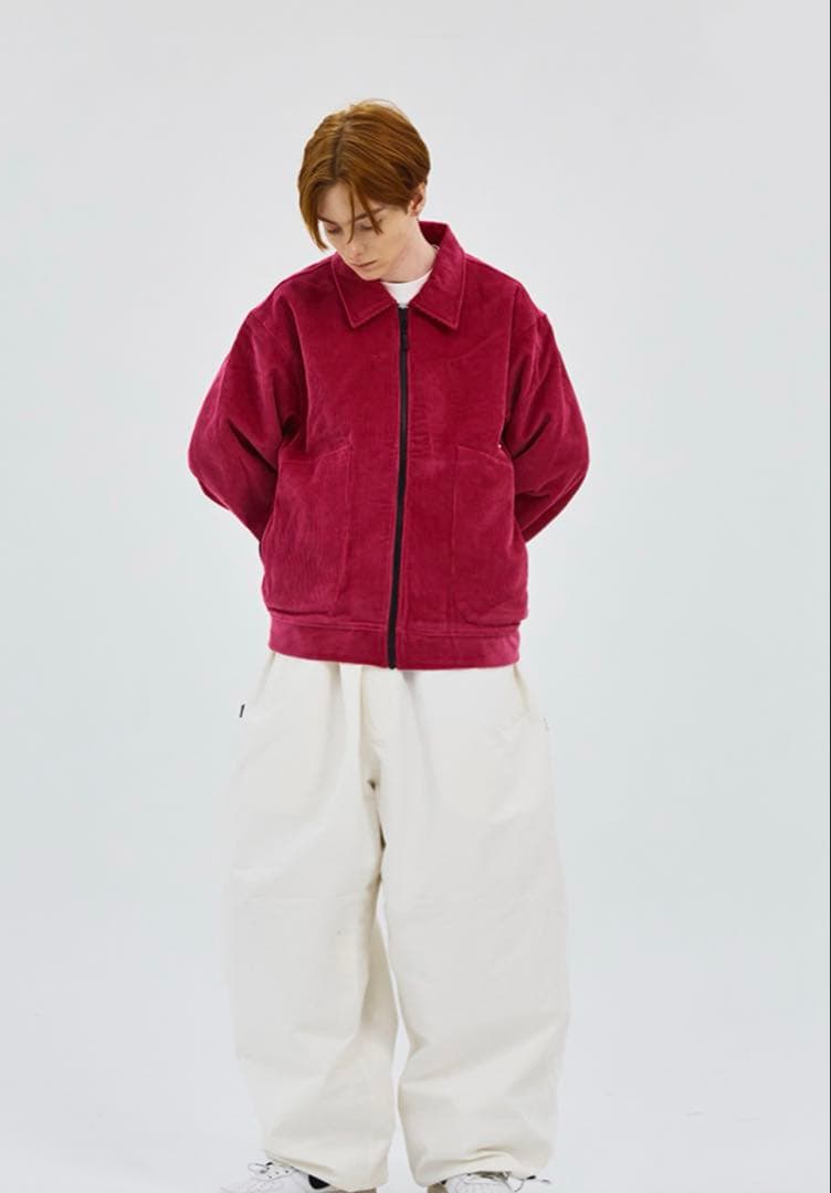 新品未使用品 ビエスラビット スノボ ウェア ジャケット コーデロイ ピンク