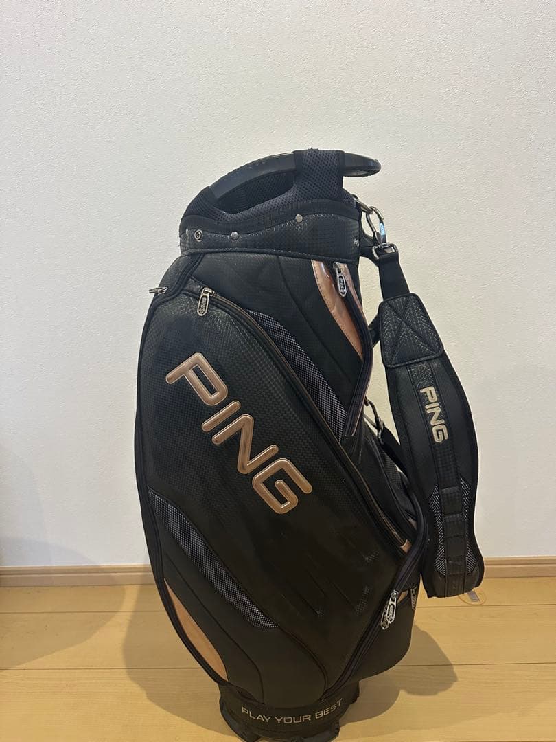 PING キャディバッグ ブラック/ゴールド