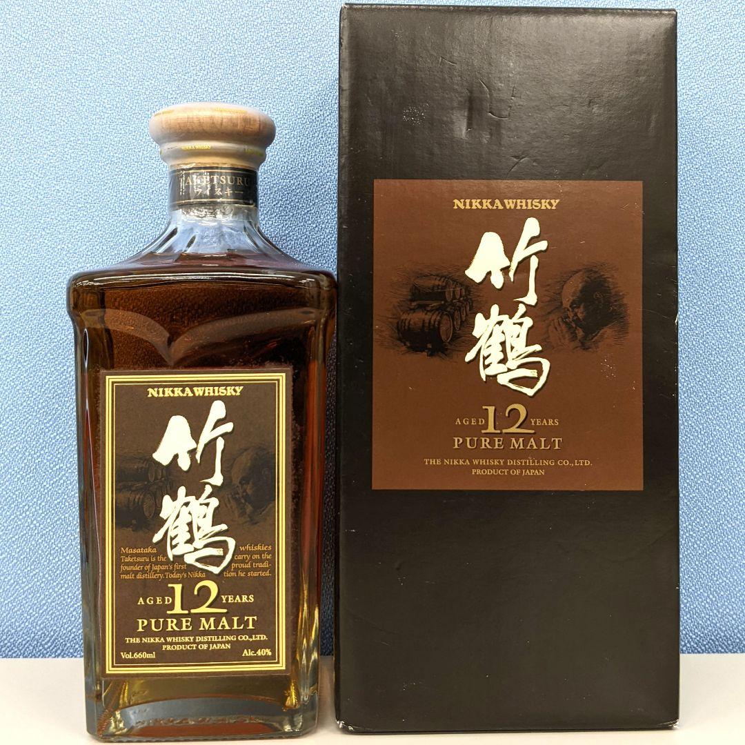 ニッカ　竹鶴12年　ピュアモルト　660ml　40%　箱有り