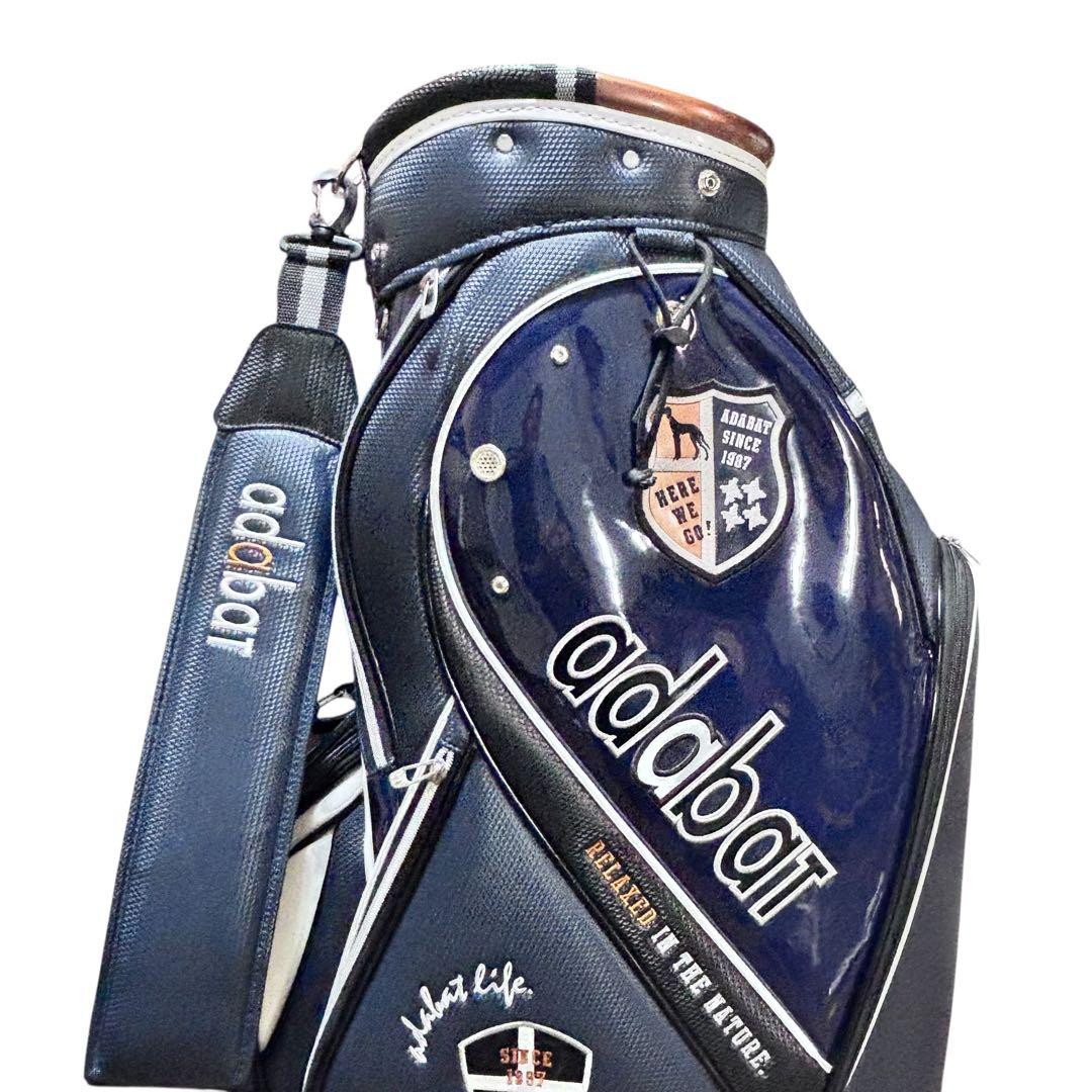 アダバット adabat キャディバッグ 高級感 エンブレム 9.5型