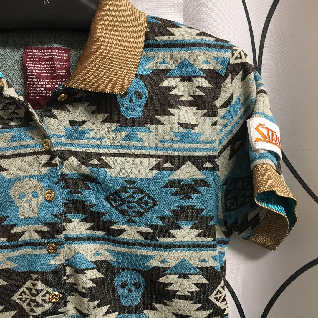 激レア　貴重　マークアンドロナ　支給　ポロシャツ　ネイティブ柄　Sサイズ