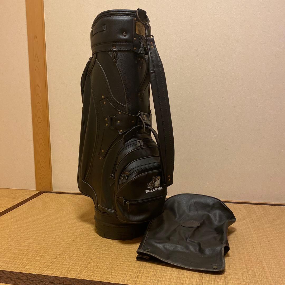 【希少】BLACK&WHITE キャディバッグ