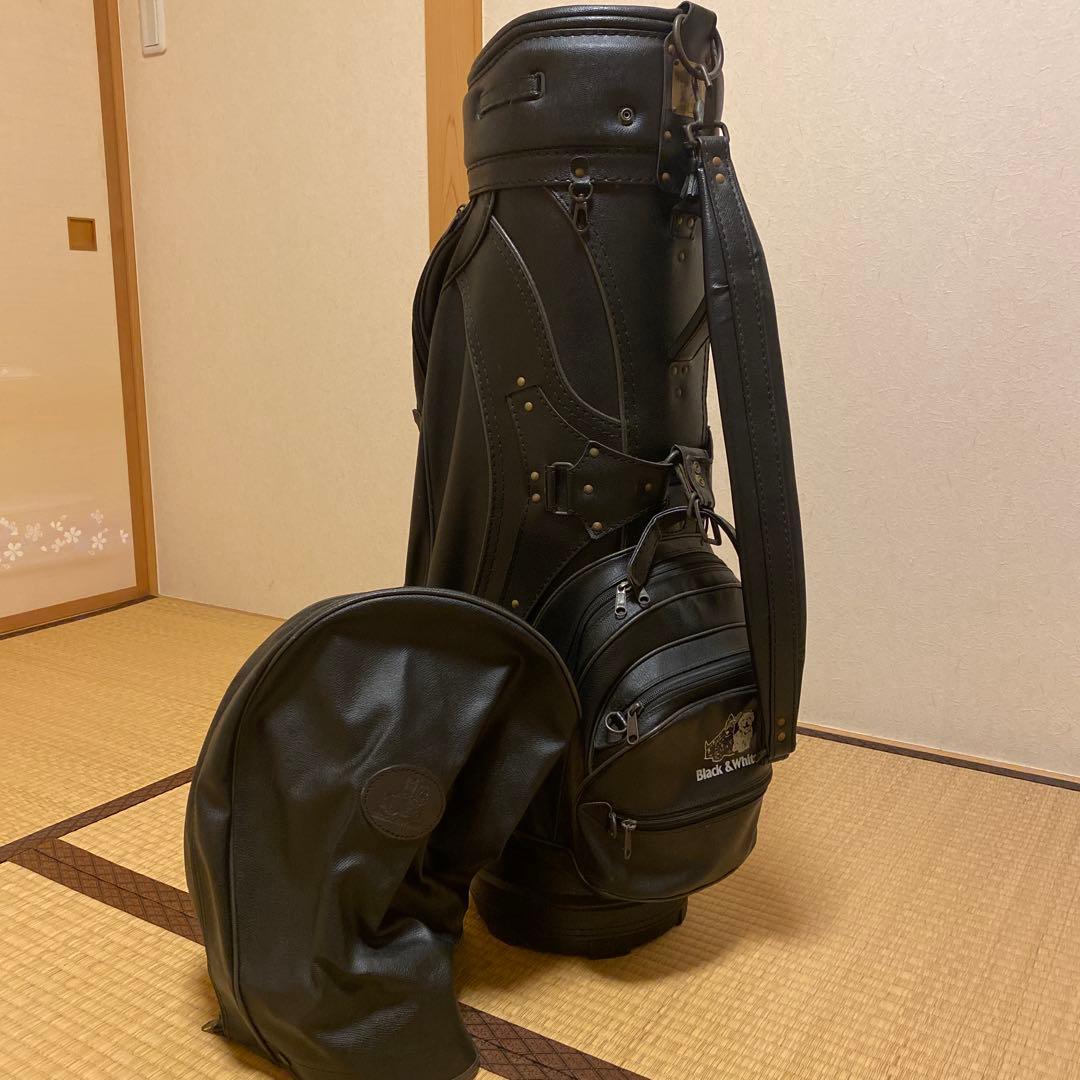 【希少】BLACK&WHITE キャディバッグ