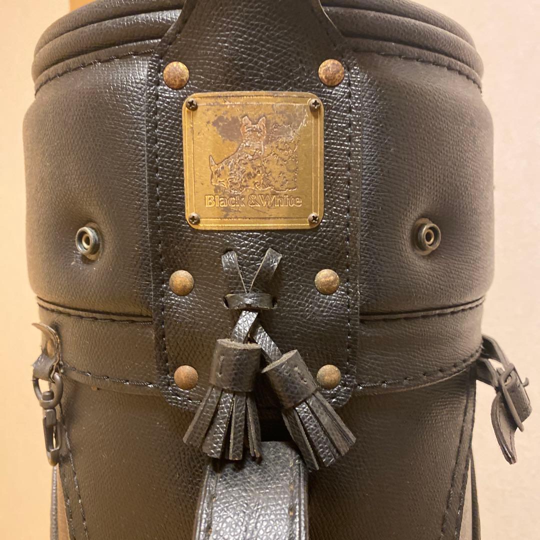 【希少】BLACK&WHITE キャディバッグ