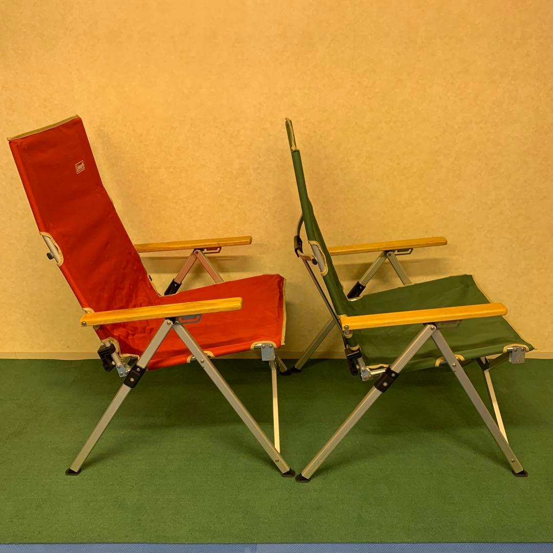 Coleman コールマン レイチェア レッド、グリーン【2脚セット】