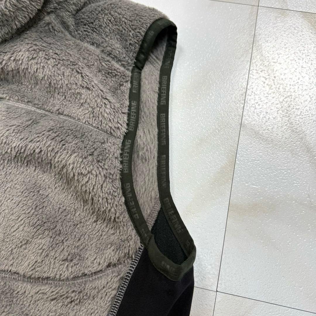 極美品✨BRIEFING フリースベスト ゴルフ GOLF メンズ XL グレー