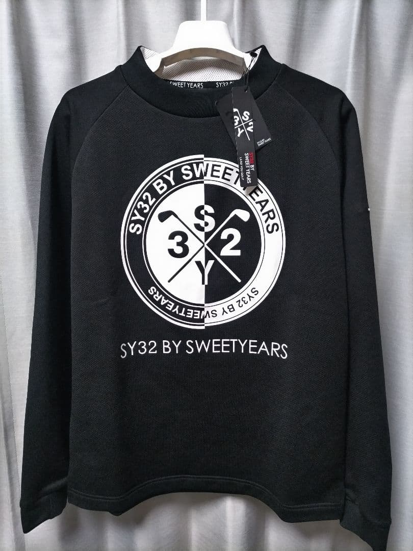新品　SY32ゴルフ スウェット　黒