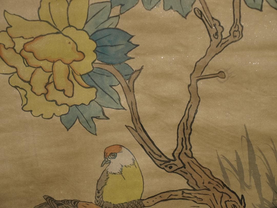 骨董市仕入れ品　中国现代の掛軸　激安骨董品　肉筆保証 BD155A8-1