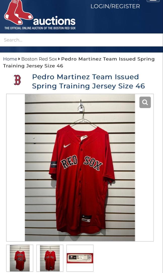 Pedro Martinez Team Issued MLBジャージ　激レア！