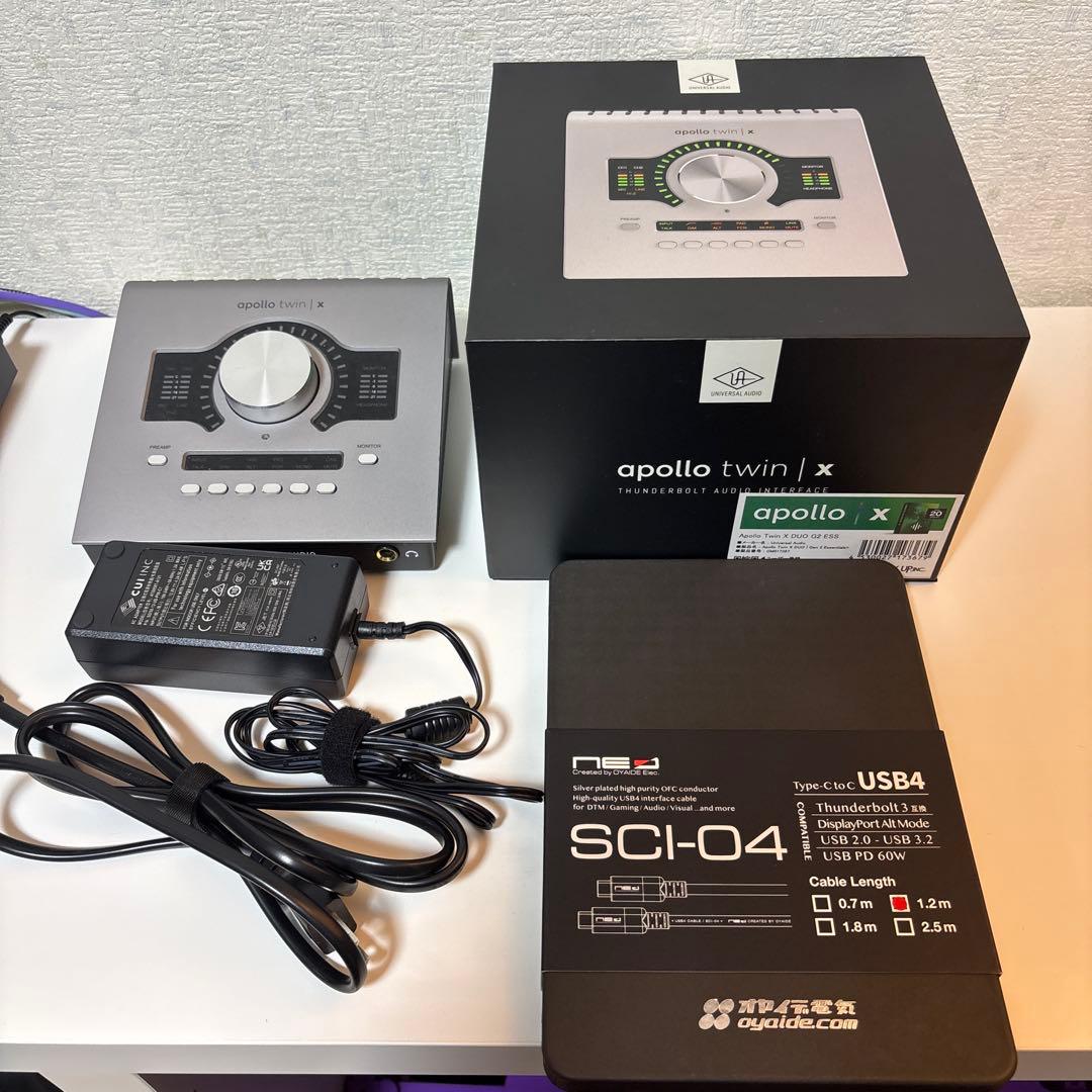Apollo Twin X gen 2オーディオインターフェース（付属品完備）