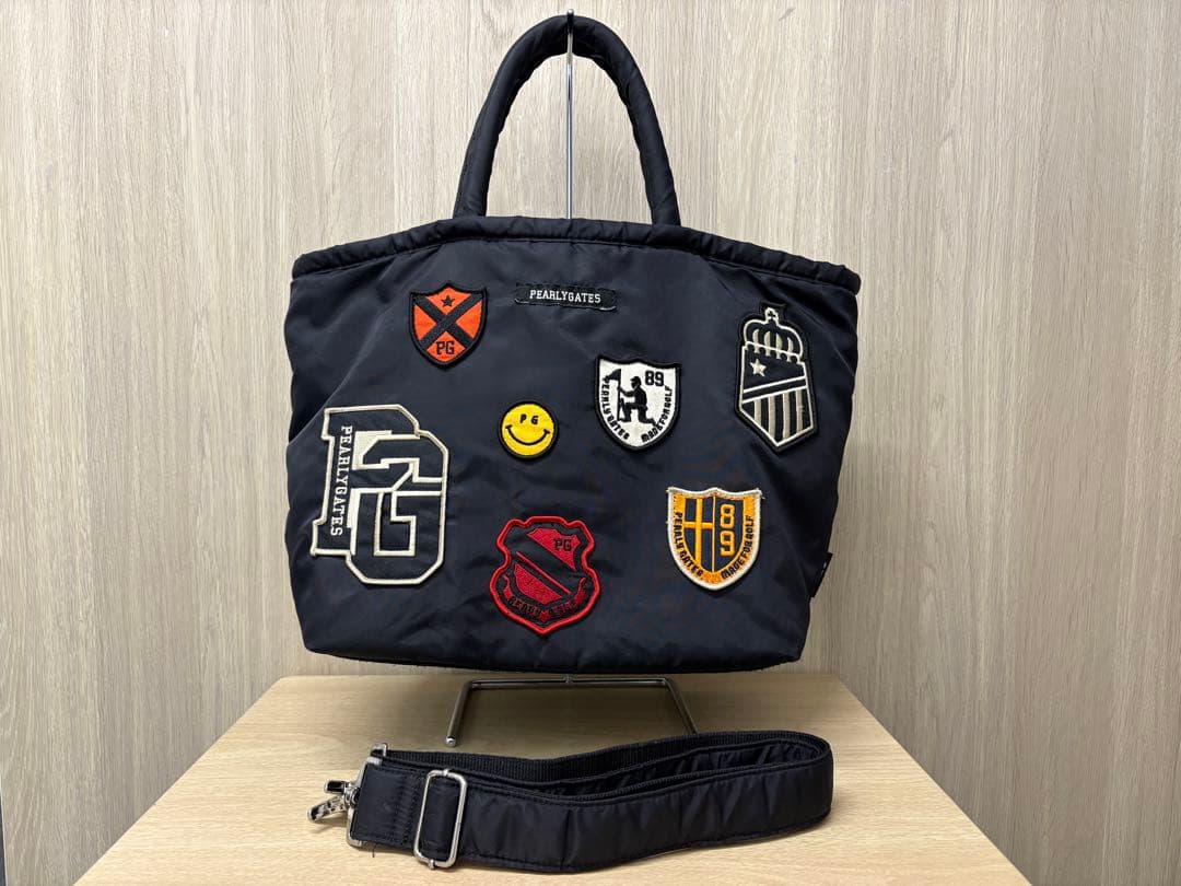 PEARLY GATESパーリーゲイツ ロッカーバッグ　カートバッグ ワッペン