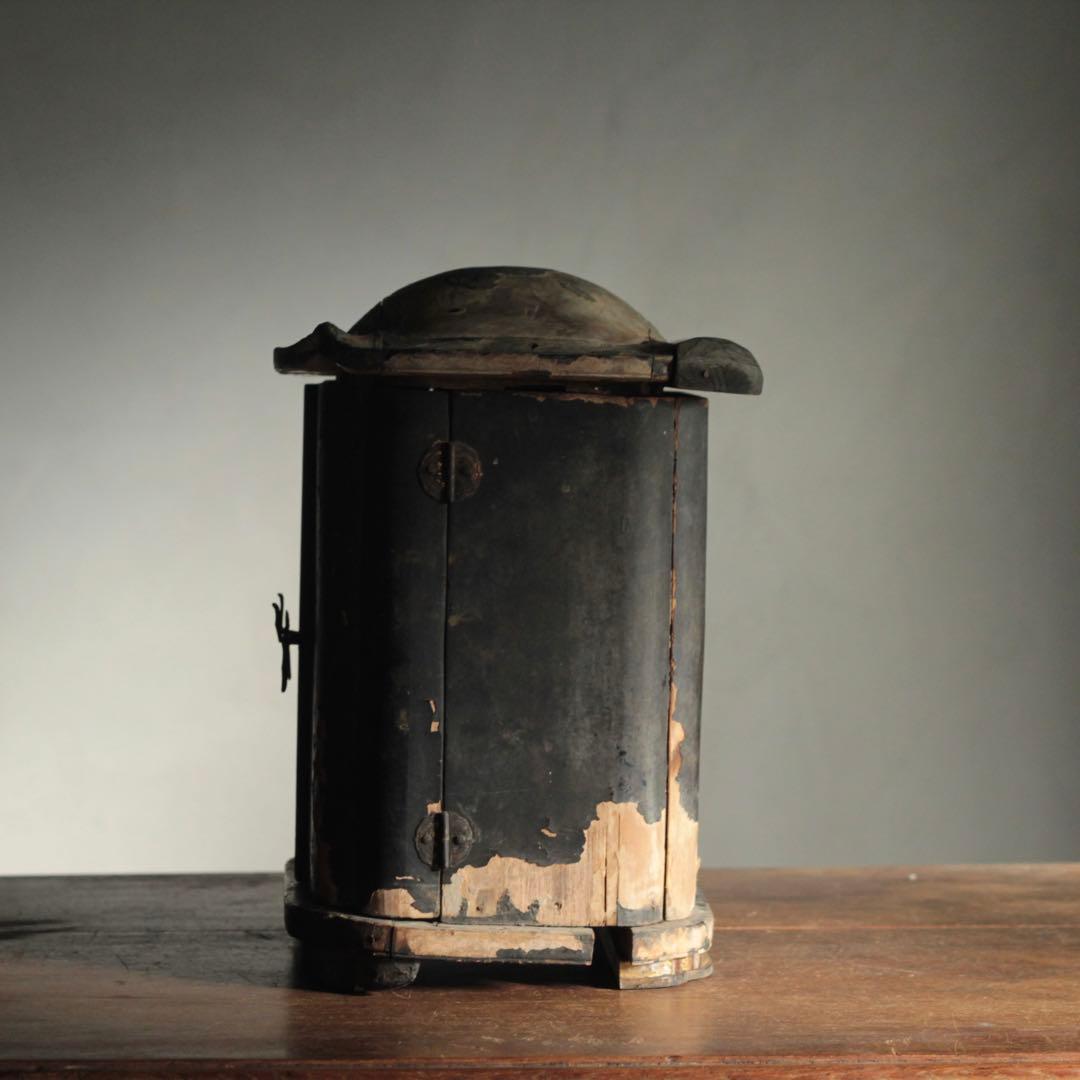 古い 厨子 天正16年 1588年 穴山梅雪祀 古美術 古道具 アンティーク