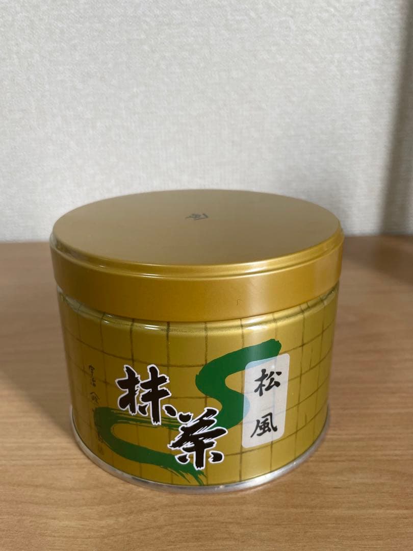山政小山園の抹茶「松風」150g 1缶（外箱に軽いへこみあり）