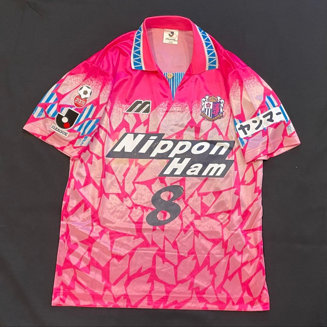 【超希少・美品】1995年 セレッソ大阪 ミズノ製 ホームユ M 8・森島