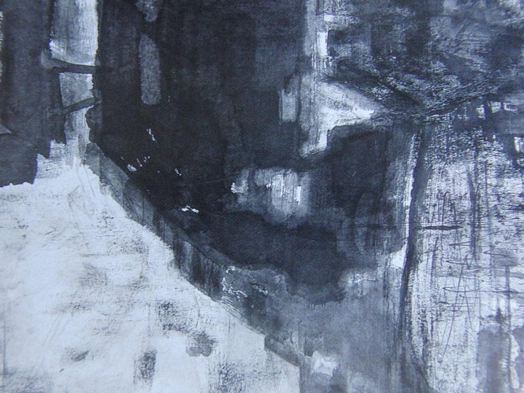 北村珠恵、【旅愁】、希少な額装用画集より、新品額装付