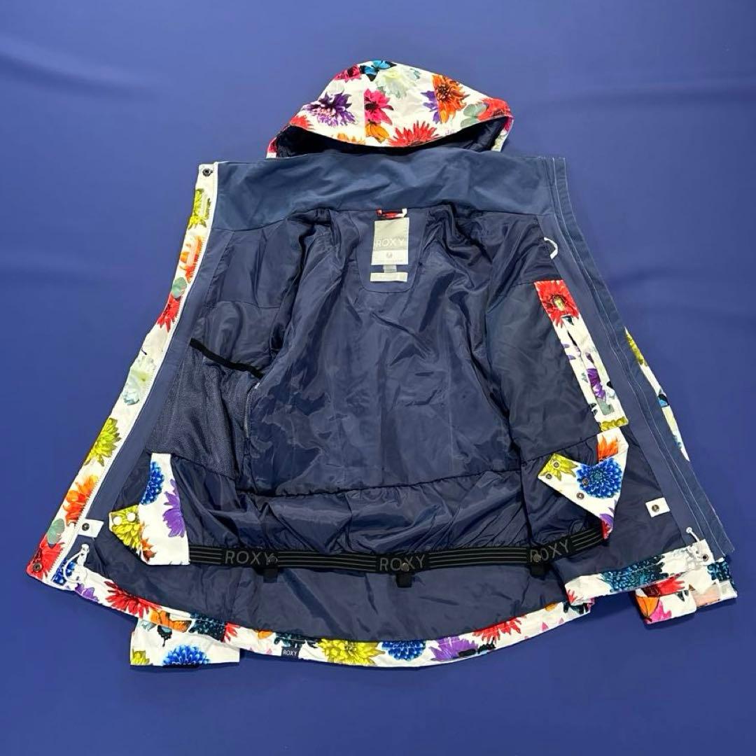 未使用❗️ ROXY 蜷川実花コラボ　スノボジャケット　ホワイト　花柄　総柄　M