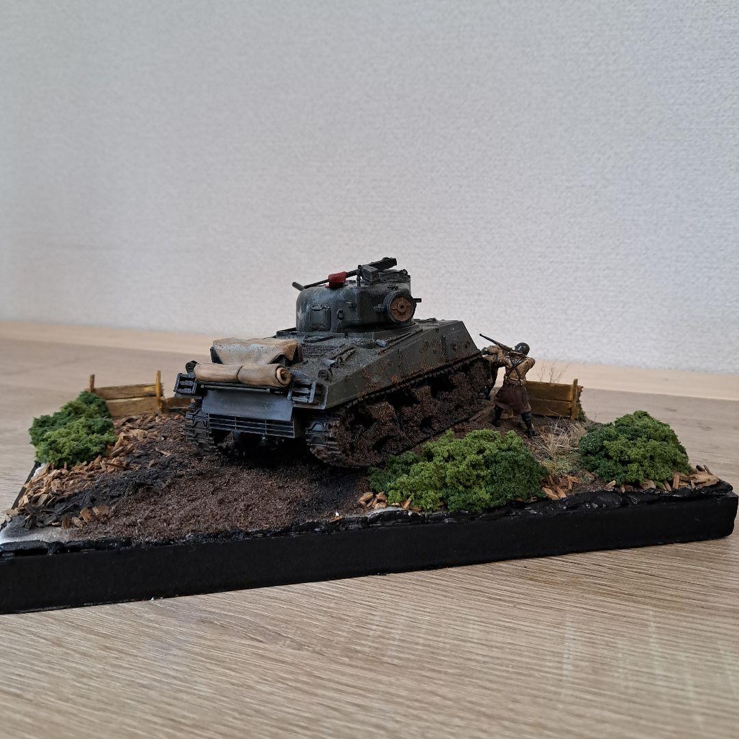 シャーマン戦車ジオラマ