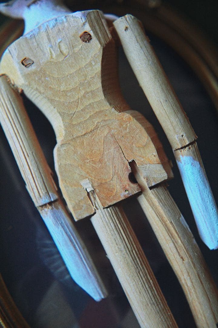 アンティーク ペグドール ウッデンドール 木製人形