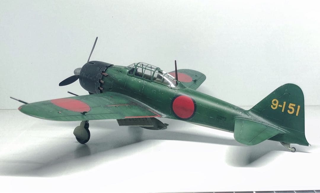 【海賊プラモデル屋完成品】TAMIYA 1/48 零戦52型 完成品