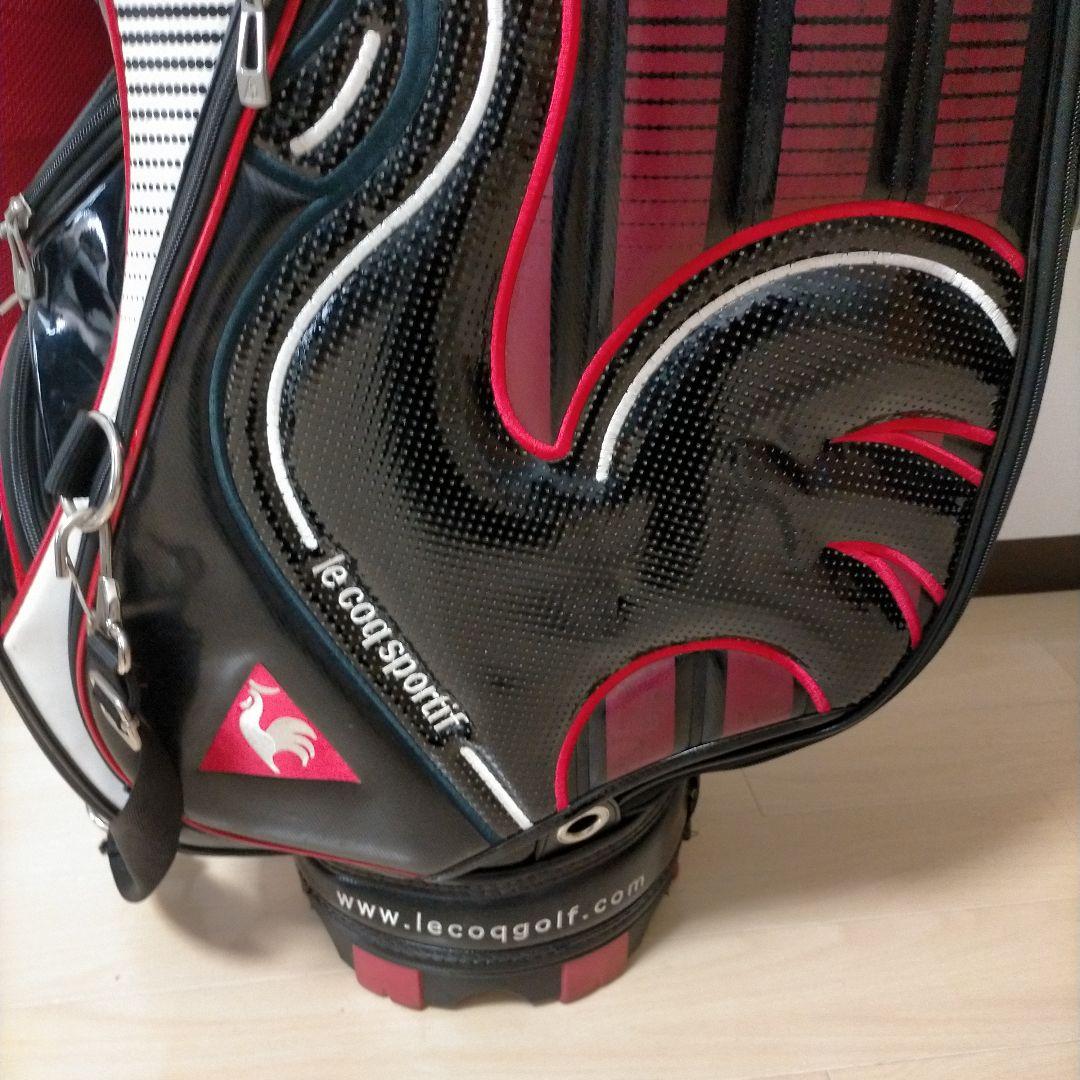 ルコック★le coq sportif★3点式ゴルフバック★黒★☆★