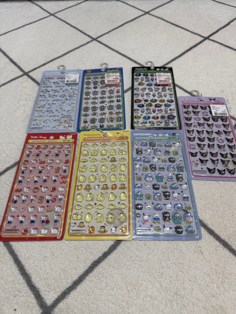 ボンボンドロップ　うるちゅる　シール　50点＋手帳　まとめ売り